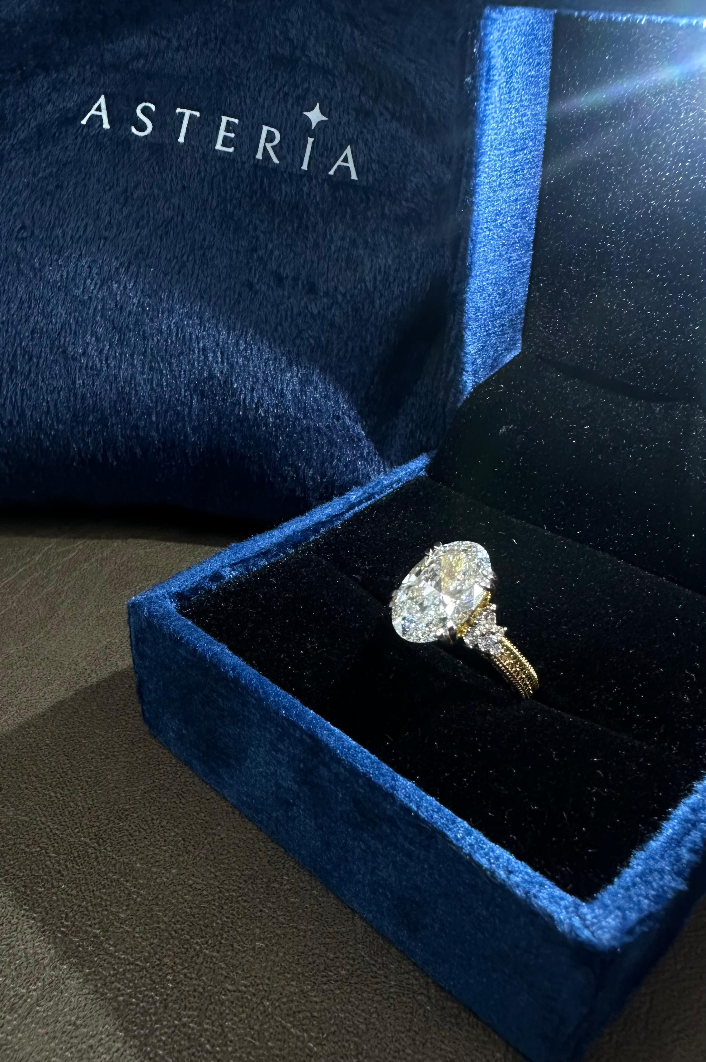 Asteria engagement ring trends and designs